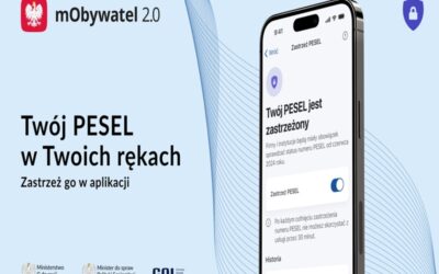 Zastrzeż PESEL i chroń swoje dane w mObywatelu 2.0