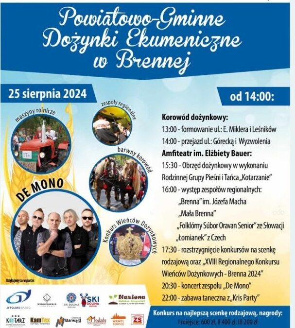 Powiatowo-Gminne Dożynki Ekumeniczne w Brennej
