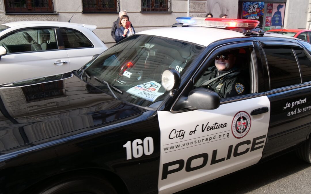 Samochody i motocykle na cieszyńskim Rynku