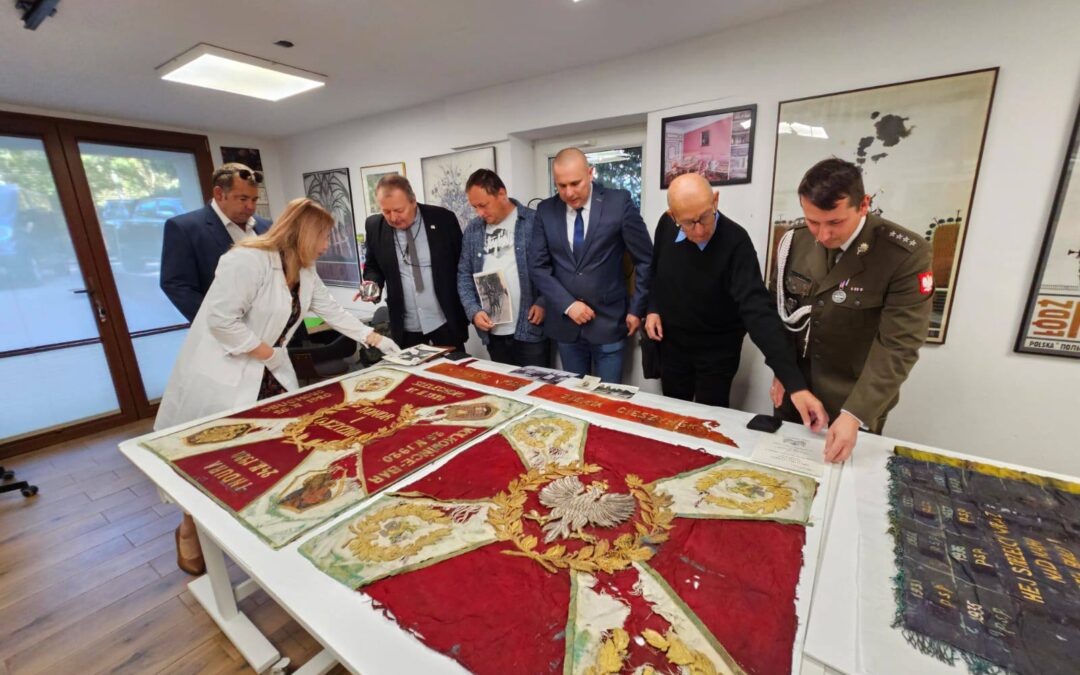 Prezentacja sztandaru Pułku z Cieszyna