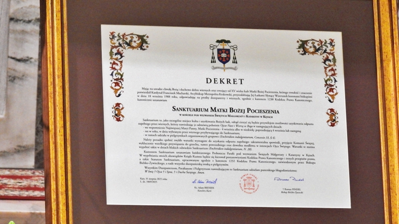 Kęcki kościół śś. Katarzyny i Małgorzaty sanktuarium.