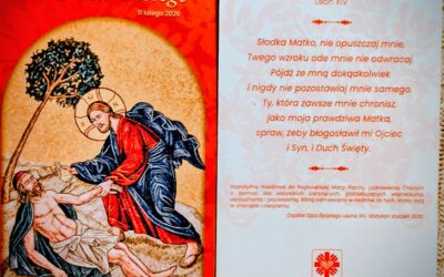 „Współczucie Samarytanina: kochać, niosąc cierpienie drugiego człowieka”.