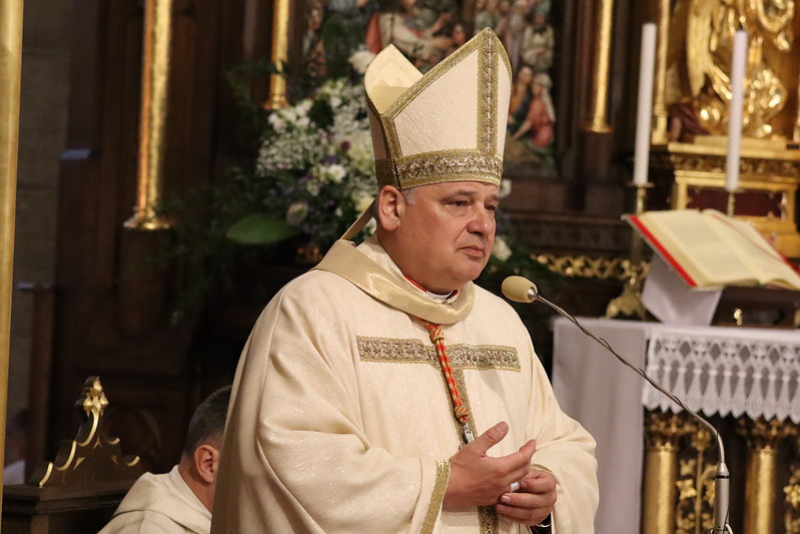 Ingres ks. kardynała Konrada Krajewskiego do łódzkiej archikatedry.