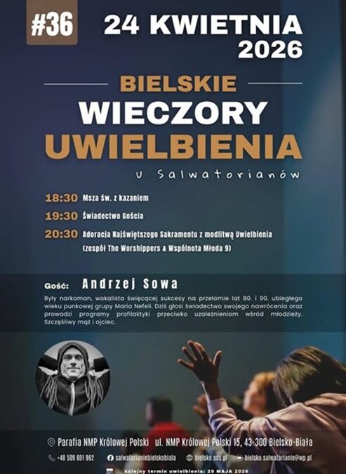 Zaproszenie na 36 Bielski Wieczór Uwielbienia u Salwatorianów