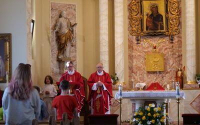 Uroczysta Msza św. z udziałem druhów OSP Cieszyn Bobrek 