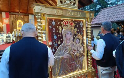 Nabożeństwo Fatimskie w Sanktuarium Matki Bożej Rychwałdzkiej.