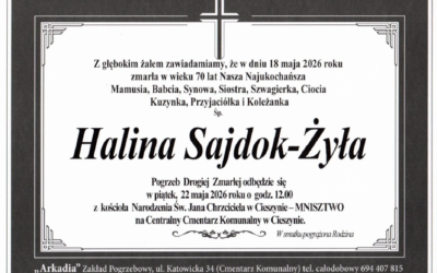 Zmarła Śp. Halina Sajdok-Żyła